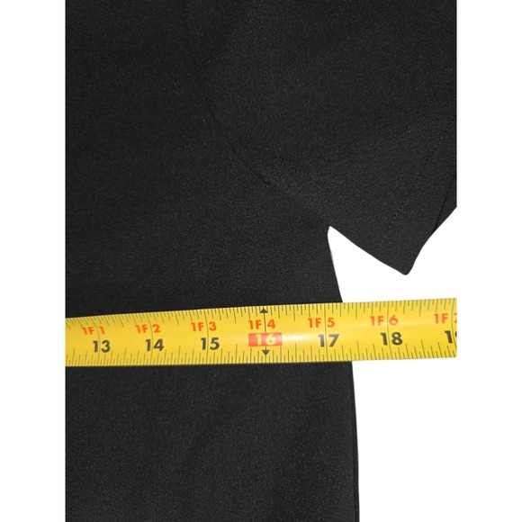 Paper Crane Womens Sheer Layered Shirt Size Small Black Blouse Top - Picture 8 of 10